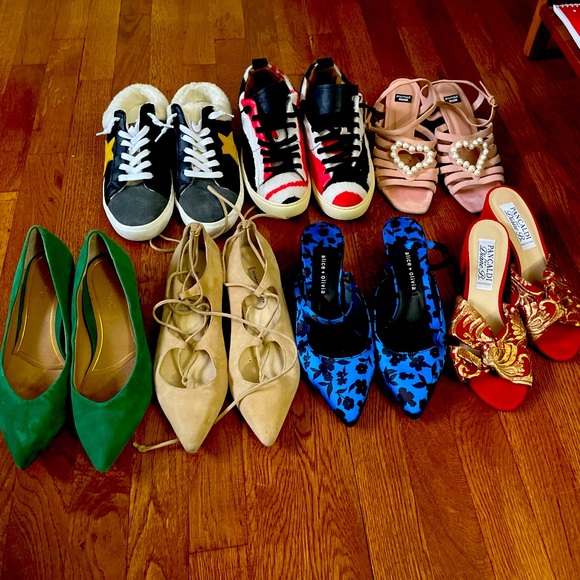 Luxury name brand shoes, most from Italy. Sizes 7 1/2 and 8 - Picture 1 of 8